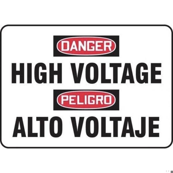 Accuform BILINGUAL OSHA DANGER Safety Sign HIGH SBMELC114MXV - main